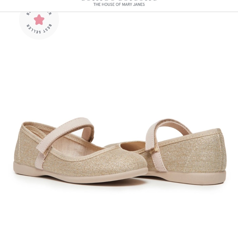 Childrenchic Mary Jane’s - Size 34 “Luna Gold”  (us size 3)